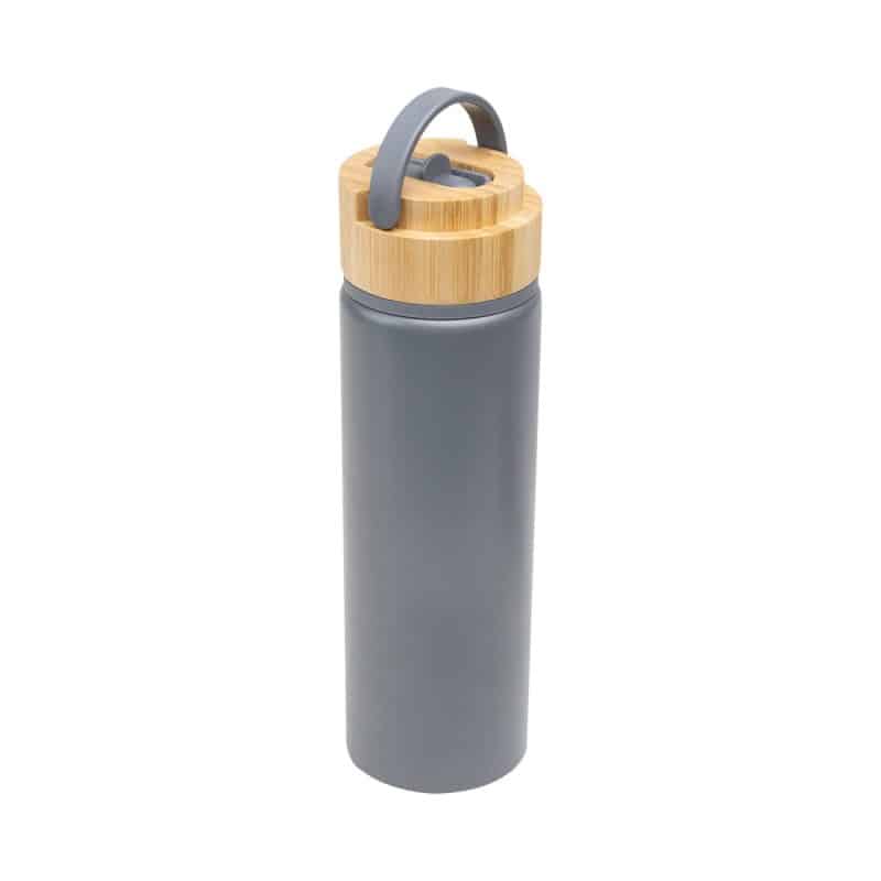 Custom 27 Oz. Ellis Recycled Aluminum Bottle With Bamboo Lid - 8