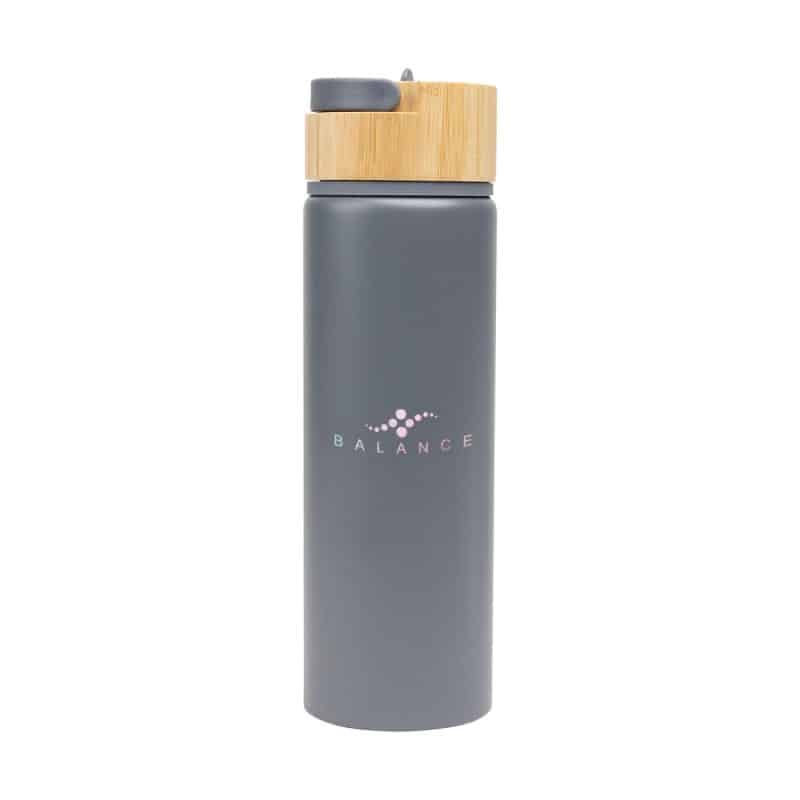 Custom 27 Oz. Ellis Recycled Aluminum Bottle With Bamboo Lid - 9