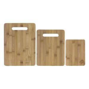 Custom 3-Piece Bamboo Cutting Board Set (13" x 9½"