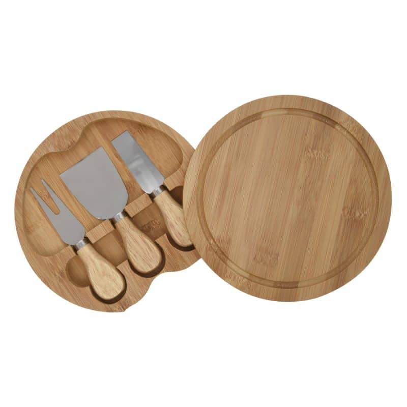 Custom 3-piece Bamboo Cheese Server Kit - 3