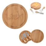 Custom 3-piece Bamboo Cheese Server Kit - 4