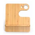 Custom 3in1 Bamboo Wireless Desk Stand (15W) (PEARSOLL) - 2