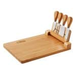 Custom 5-Piece Magnetic Bamboo Cheese Board Set - 6