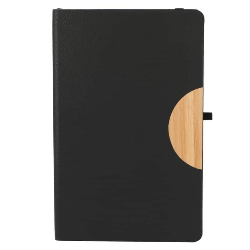 Custom 5.5'' x 8.5'' Kaya Recycled PU and Bamboo Journal - 3
