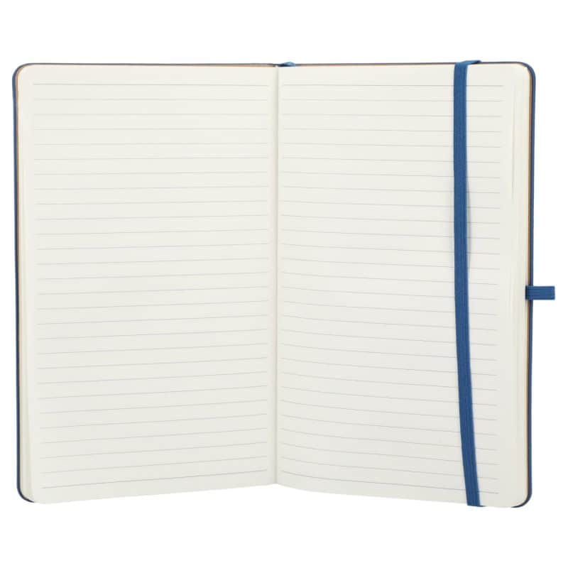 Custom 5.5'' x 8.5'' Kaya Recycled PU and Bamboo Journal - 8