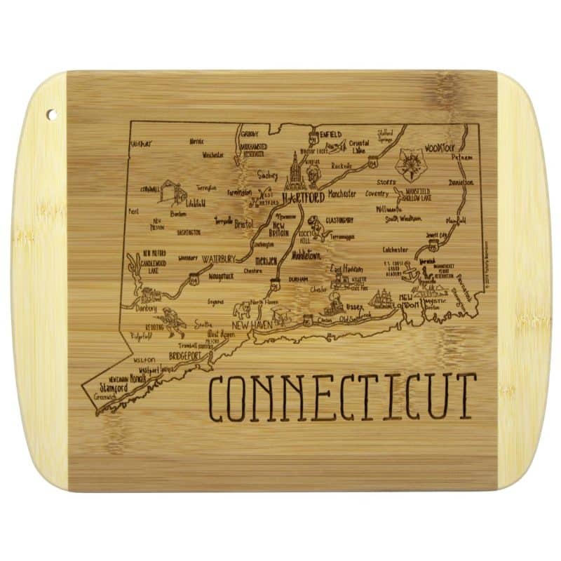 Custom A Slice of Life Connecticut Serving & Cutting Board - 4