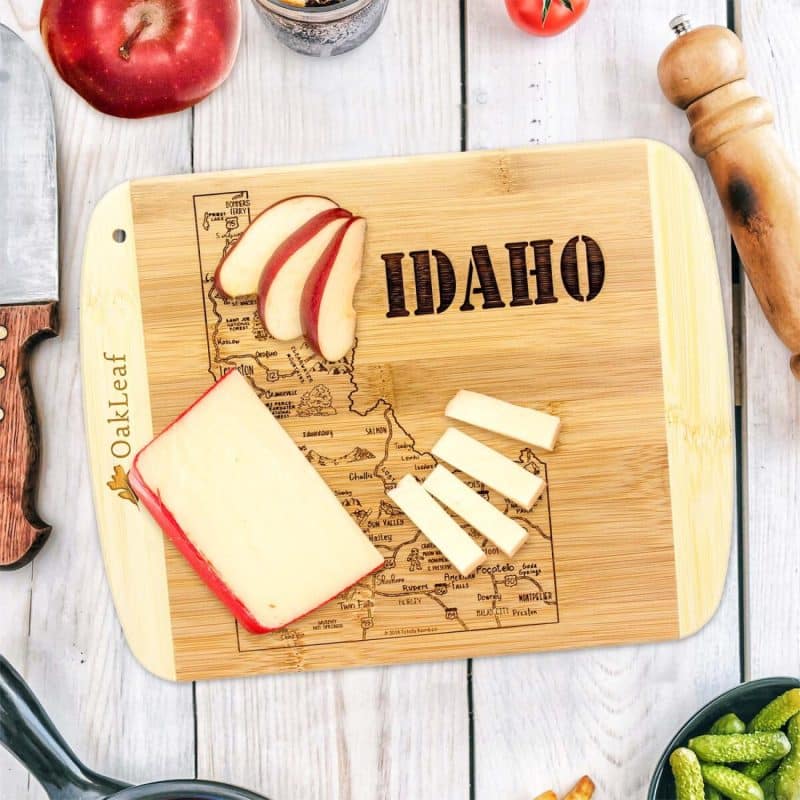 Custom A Slice of Life Idaho Serving & Cutting Board - 4