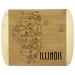 Custom A Slice of Life Illinois Serving & Cutting Board - 4