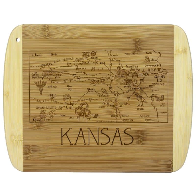 Custom A Slice of Life Kansas Serving & Cutting Board - 4