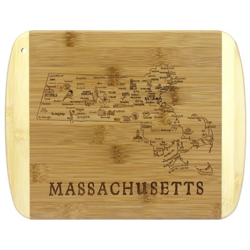 Custom A Slice of Life Massachusetts Serving & Cutting Board - 4