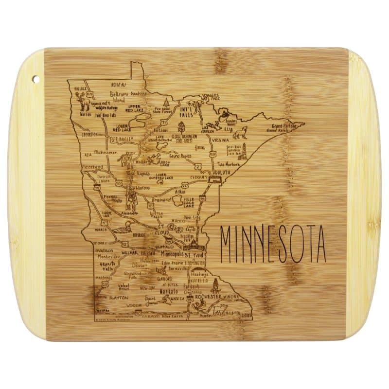 Custom A Slice of Life Minnesota Serving & Cutting Board - 4