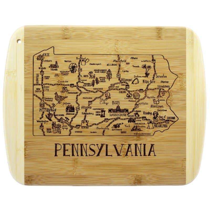 Custom A Slice of Life Pennsylvania Serving & Cutting Board - 6