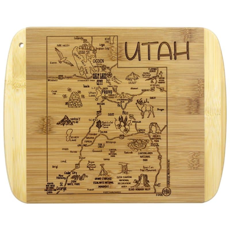 Custom A Slice of Life Utah Serving & Cutting Board - 4