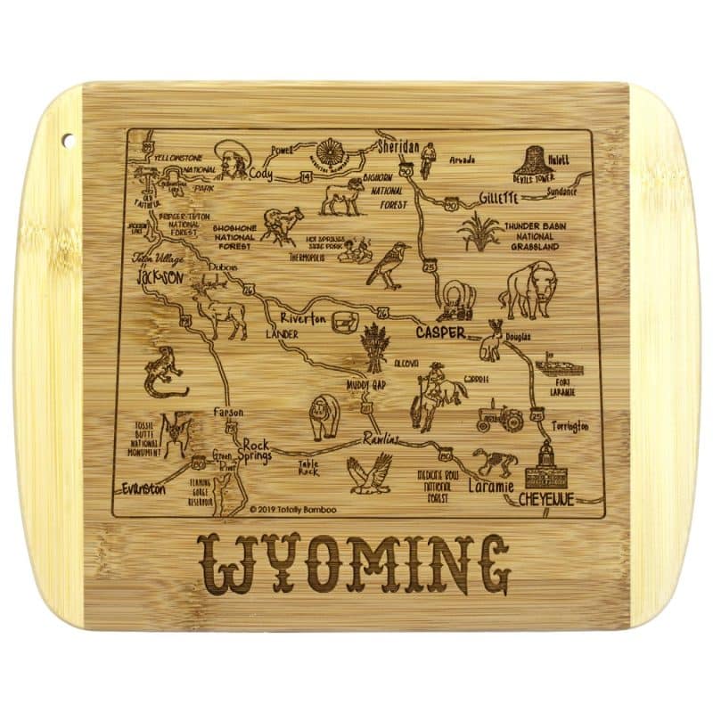 Custom A Slice of Life Wyoming Serving & Cutting Board - 4