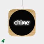 Custom Aspen Qi - 15W Eco Bamboo Charger With LED Display