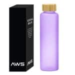 Custom Aws 20 Oz. Belle Glass Bottle With Bamboo Lid - 3