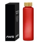 Custom Aws 20 Oz. Belle Glass Bottle With Bamboo Lid - 5