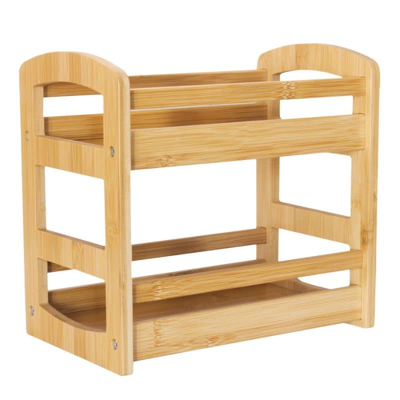 Custom Bamboo 2-Tier Spice Caddy - 1