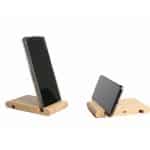 Custom Bamboo Qi-Wireless Pocket Phone Stand (10W) (BIGWOOD) - 4