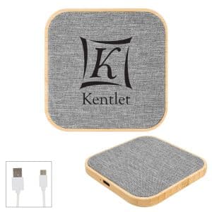 Custom Bamboo & Rpet Fabric Wireless Charger