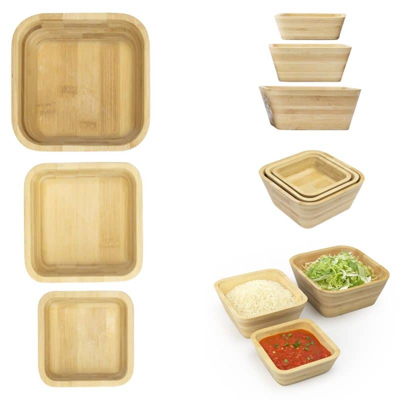 Custom Bombay Bamboo Nesting Bowl Set - 1