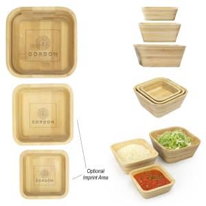 Custom Bombay Bamboo Nesting Bowl Set