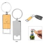 Custom Bristol Bamboo Key Tag With Bottle Opener