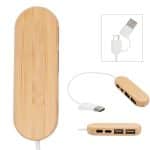 Custom Dual Input Bamboo Hub - 1