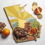 Custom Georgia State Shaped Cutting & Serving Board w/Artwork by Summer Stokes - 6