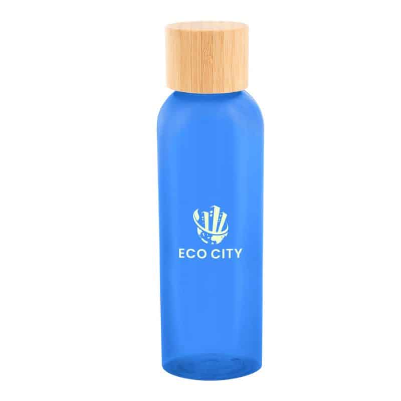 Custom Kelly Rpet Bottle With Bamboo Lid - 4