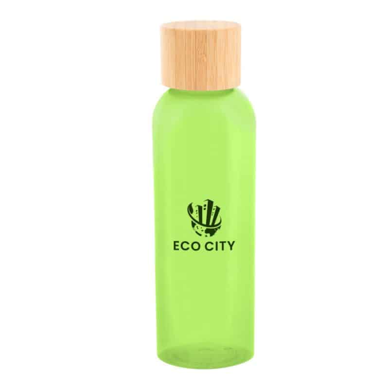 Custom Kelly Rpet Bottle With Bamboo Lid - 8