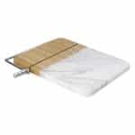 Custom Marble And Bamboo Cheese Cutting Board With Slicer - 3