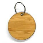 Custom Medium Wooden Keychain in Solid Bamboo (MEDFORD) - 3
