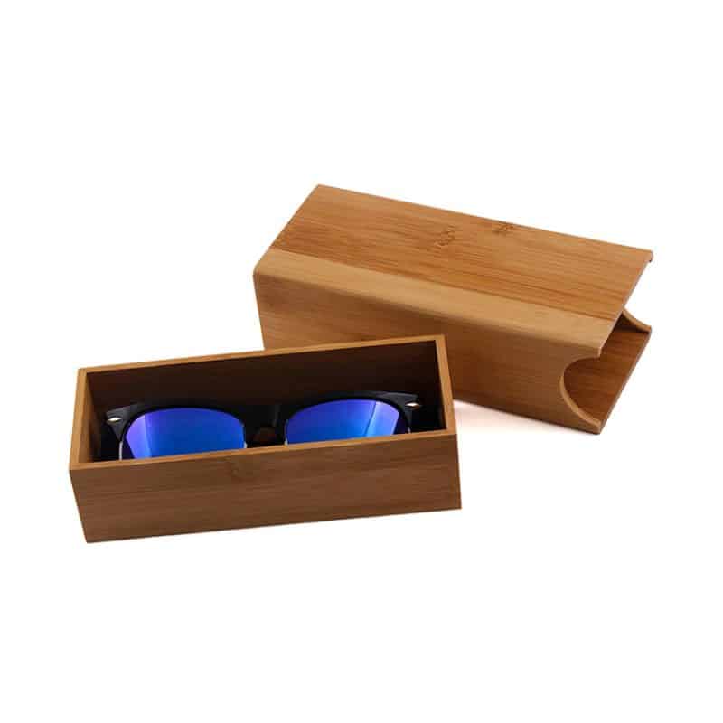 Custom Natural Bamboo Sliding Case for Wooden Sunglasses - 2