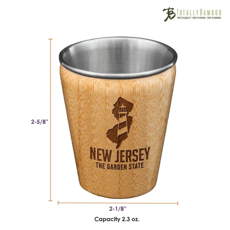 Custom New Jersey State Shot Glass - 1