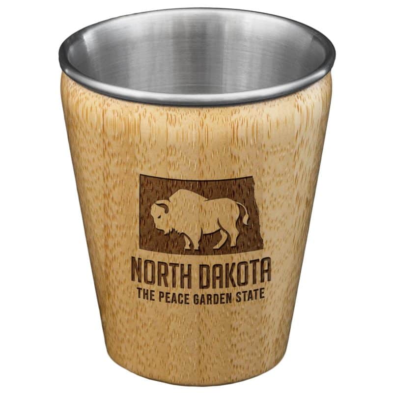 Custom North Dakota State Shot Glass