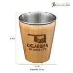 Custom Oklahoma State Shot Glass - 2