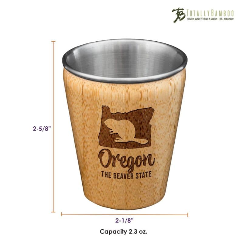 Custom Oregon State Shot Glass - 2