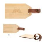 Custom Outbound Bamboo Luggage Tag - 1