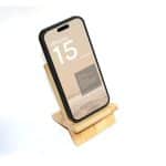 Custom Phone Stand Flat Bamboo (HURWAL) - 3