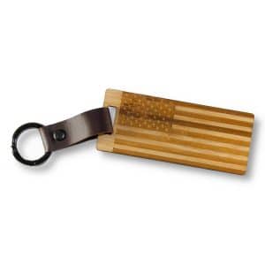 Custom Premium Leather & Wood Keychain