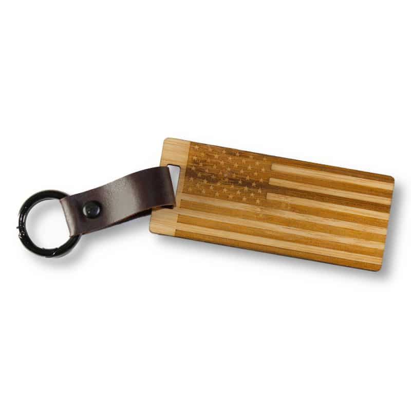 Custom Premium Leather & Wood Keychain