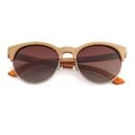 Custom Recycled Skateboard Half Wood Handrail Wooden Sunglasses (WALLACE) - 2