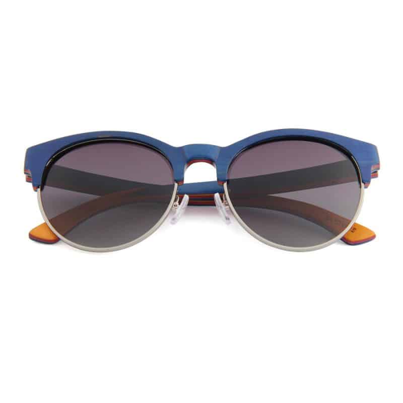 Custom Recycled Skateboard Half Wood Handrail Wooden Sunglasses (WALLACE) - 3