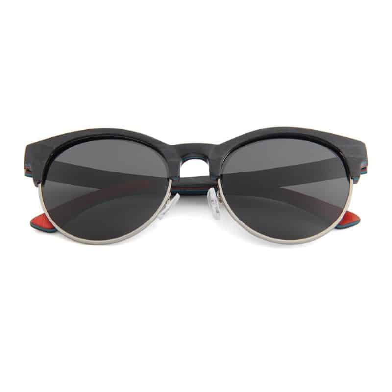 Custom Recycled Skateboard Half Wood Handrail Wooden Sunglasses (WALLACE)
