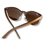 Custom Recycled Skateboard Half Wood Handrail Wooden Sunglasses (WALLACE) - 9