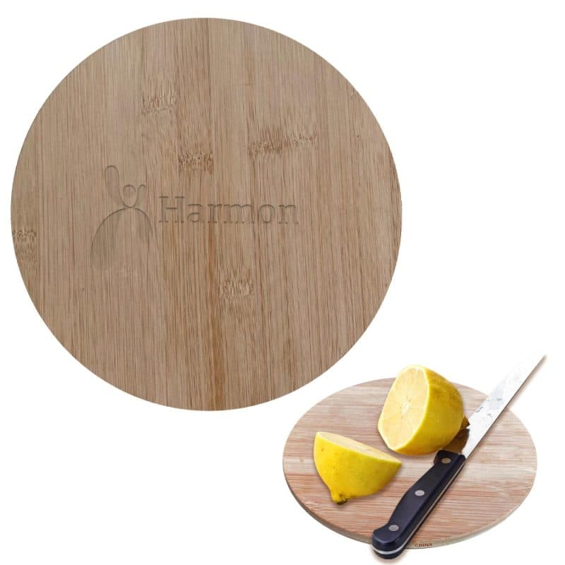 Custom Round Bamboo Cutting Board - 2