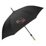 Custom Shed Rain™ 50" RPET Bamboo-Handled Auto-Open Stick Umbrella