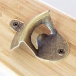 Custom Solid Bamboo Bottle Opener w/ Magnetic Catch - 3