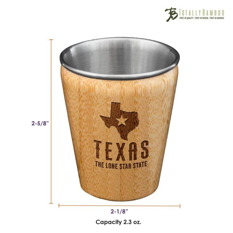 Custom Texas State Shot Glass - 2